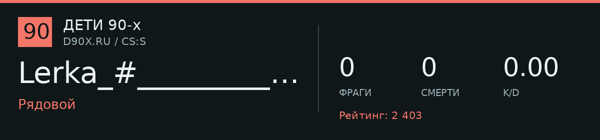 Статистика игрока Lerka_#_______________:D