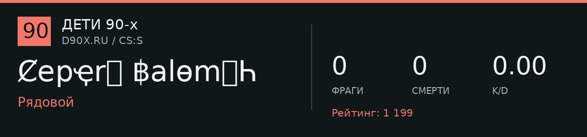 Статистика игрока Ȼepҿrᶏ ฿alөmนҺ